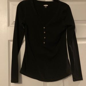 Old Navy Henley in Black